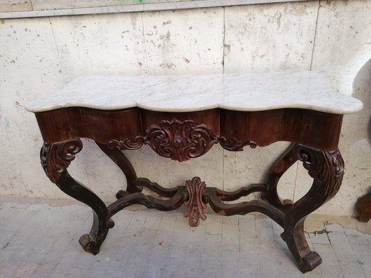 Antique Rosewood Console Tables, Set of 2-OLY-847983