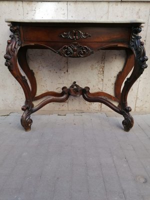 Antique Rosewood Console Tables, Set of 2-OLY-847983