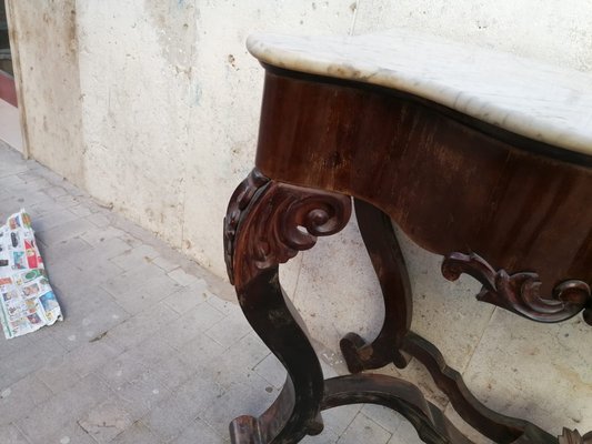 Antique Rosewood Console Tables, Set of 2-OLY-847983