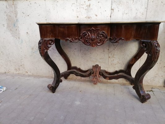 Antique Rosewood Console Tables, Set of 2-OLY-847983