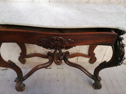 Antique Rosewood Console Tables, Set of 2-OLY-847983