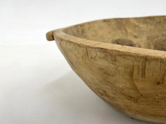 Antique Round Wooden Dough Trough, 1900s-TZ-1358337