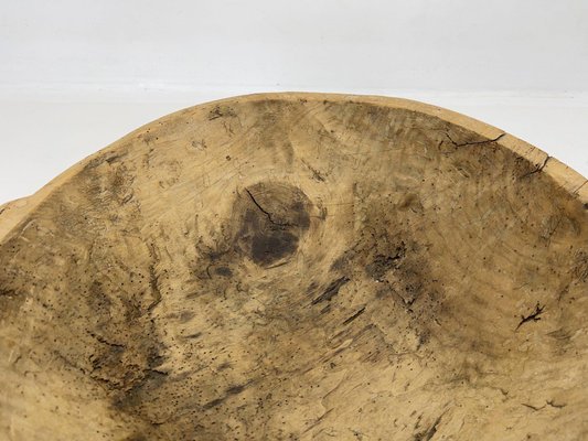 Antique Round Wooden Dough Trough, 1900s-TZ-1358337