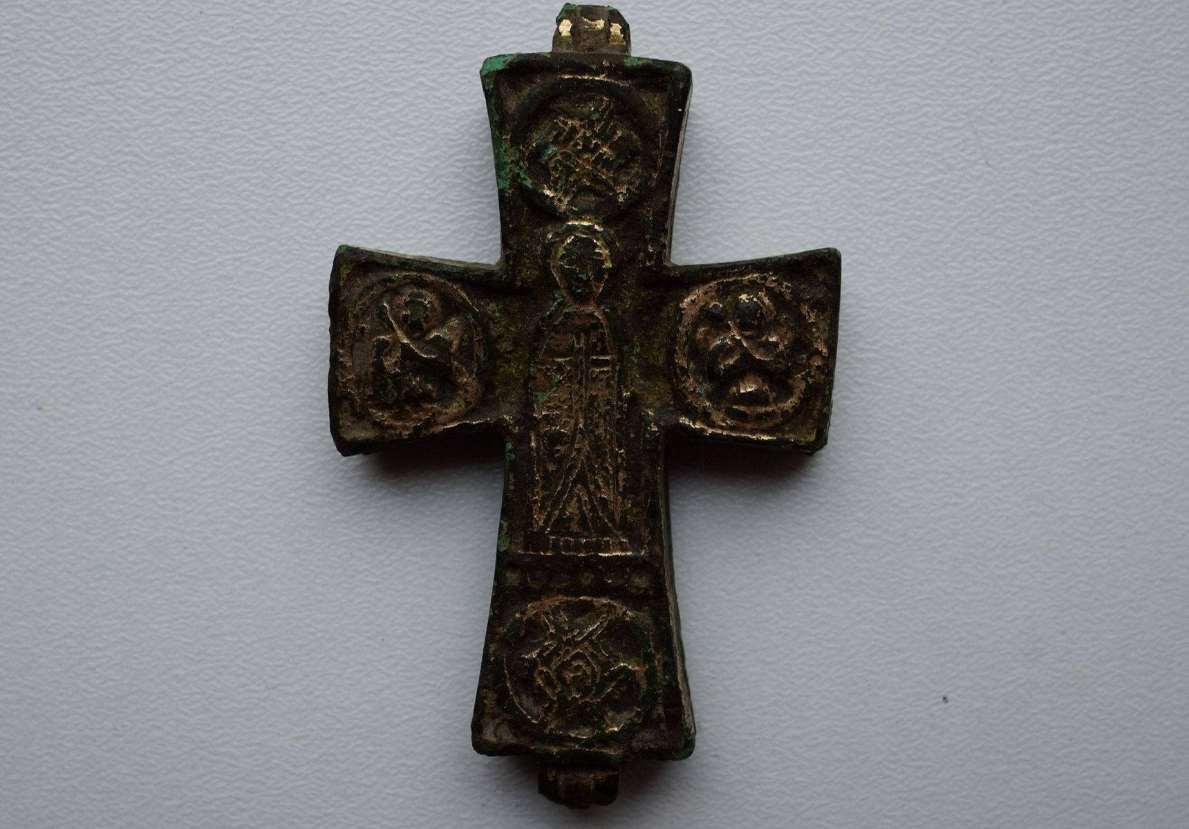 Antique Russian Cross-Encolpion with St. Relics