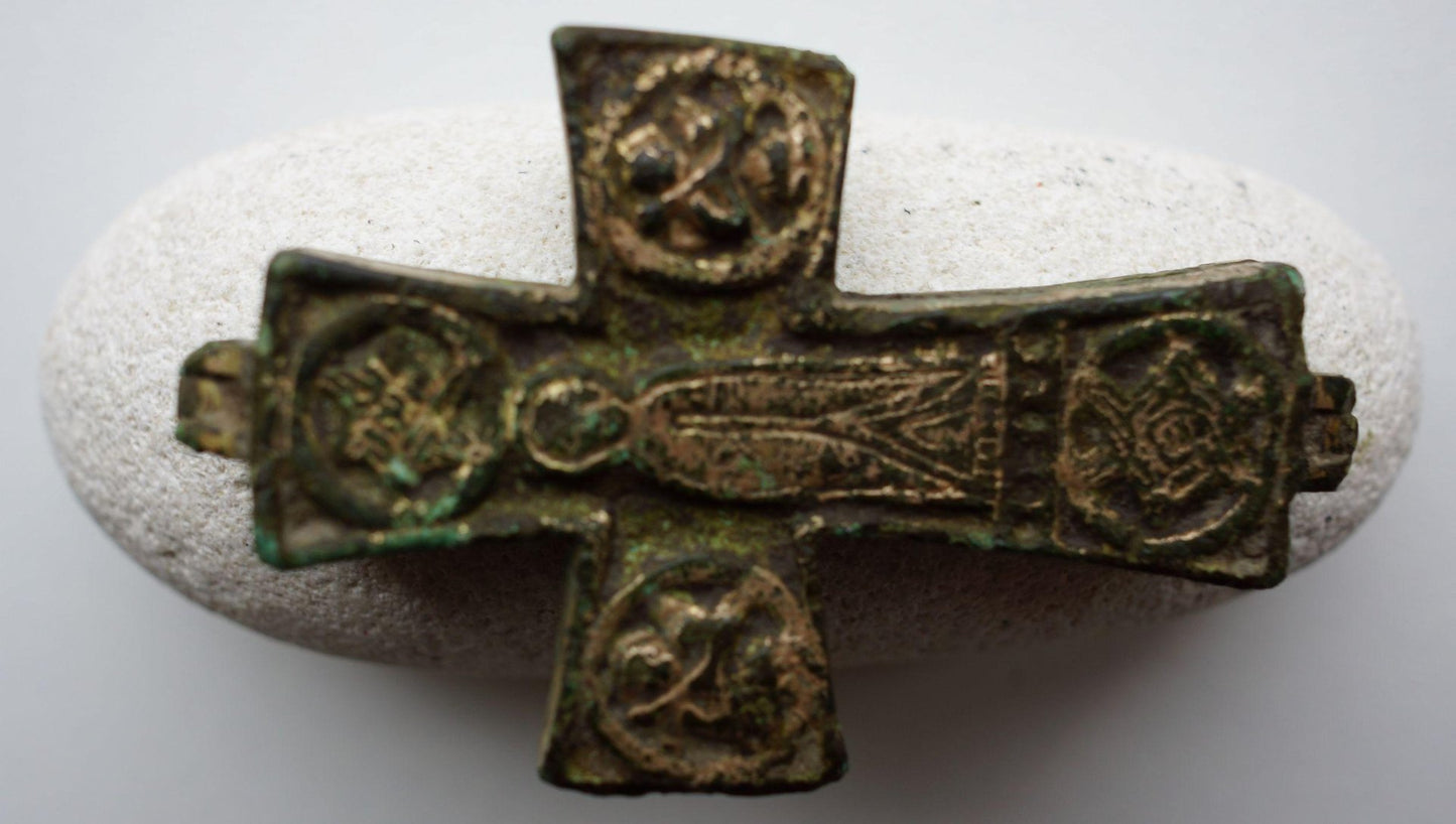 Antique Russian Cross-Encolpion with St. Relics