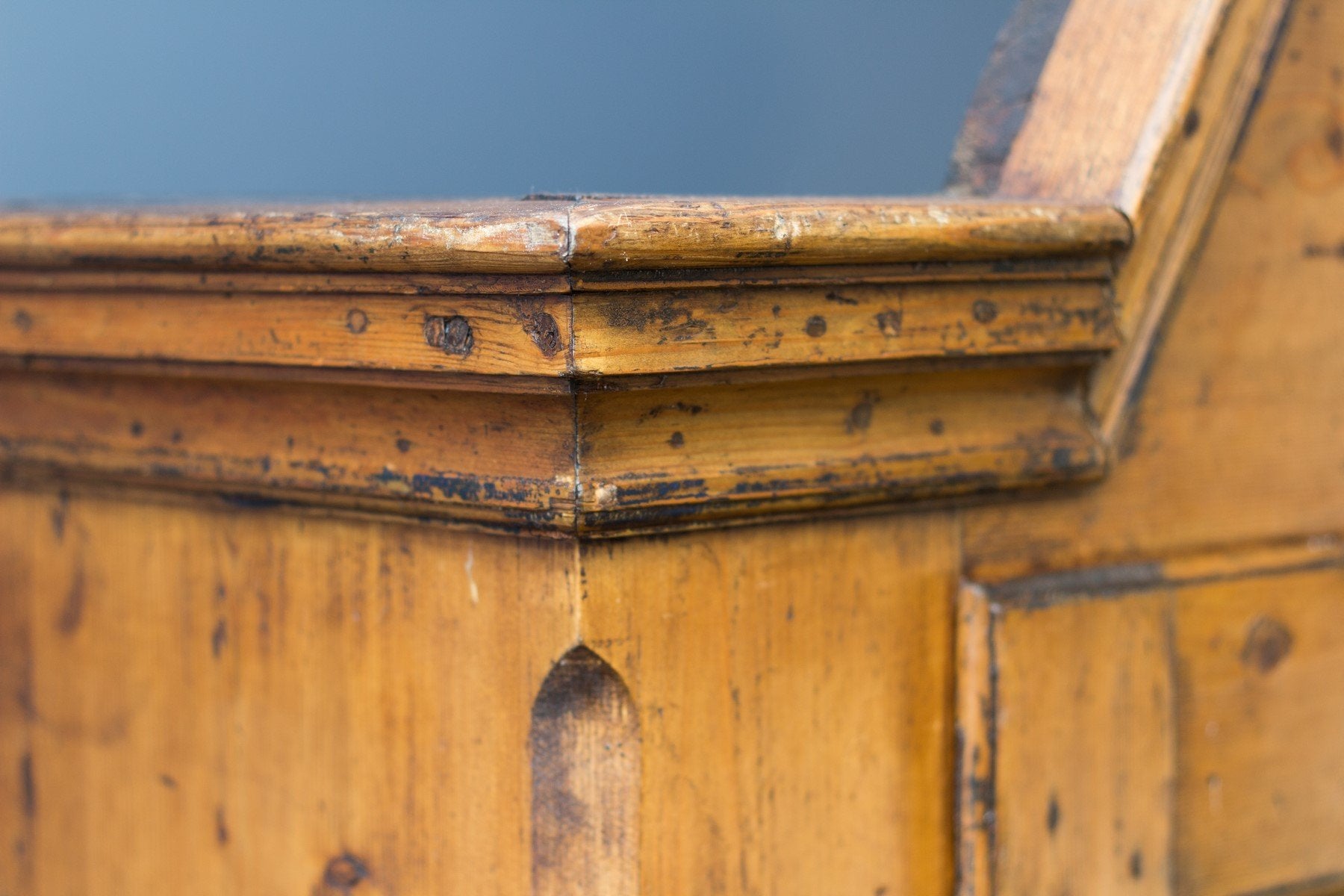 Antique Rustic Baltic Pine Armoire, 1862