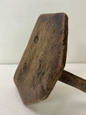 Antique Rustic Farm Milking Stool, 1900s-WZZ-1447669