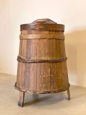 Antique Rustic Mountain Container For Flour-NPC-1441983