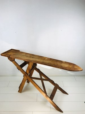 Antique Rustic Solid Wood Folding Ironing Board, 1900s-WQJ-777955