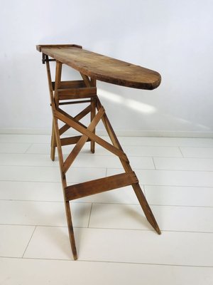 Antique Rustic Solid Wood Folding Ironing Board, 1900s-WQJ-777955