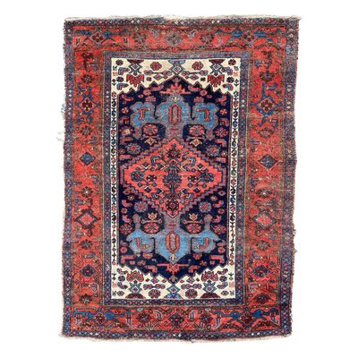 Antique Rustic Wool Rug-YMM-1062272