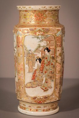 Antique Satsuma Vase, 1900s-AOI-1423288