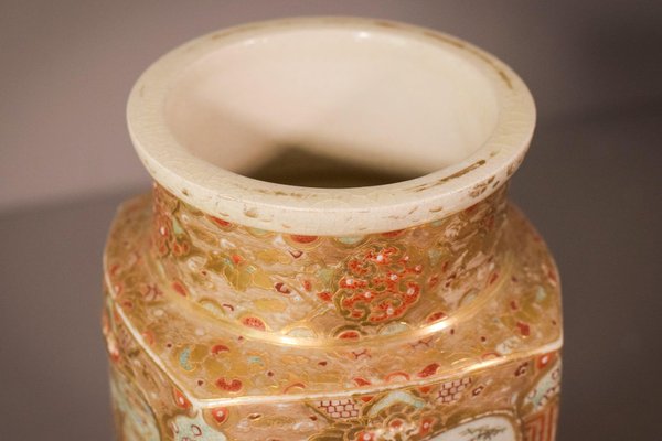 Antique Satsuma Vase, 1900s-AOI-1423288