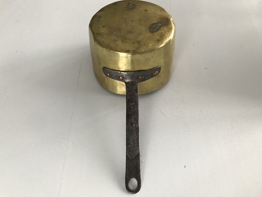 Antique Saucepan in Brass, 1800s-WQQ-1452841