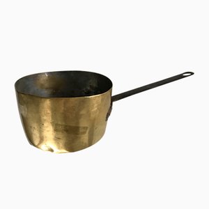 Antique Saucepan in Brass, 1800s-WQQ-1452841