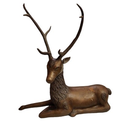 Antique Sculpture of a Deer, 1890s-1910s-TCS-1739926