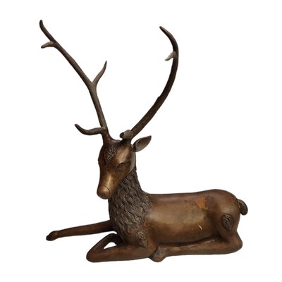 Antique Sculpture of a Deer, 1890s-1910s-TCS-1739926