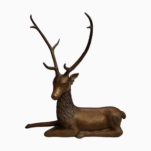 Antique Sculpture of a Deer, 1890s-1910s-TCS-1739926