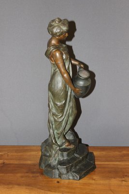 Antique Sculpture of a Woman by Alfred Jean Foretay-BCR-582677