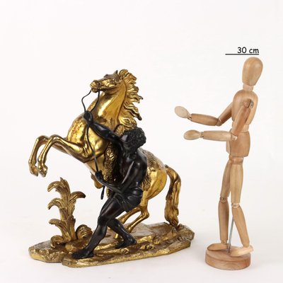 Antique Sculpture Tamer with Horse by G. Coustou, France, 19th Century-VMM-2023816