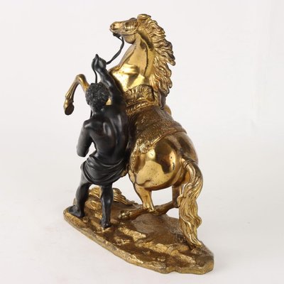 Antique Sculpture Tamer with Horse by G. Coustou, France, 19th Century-VMM-2023816