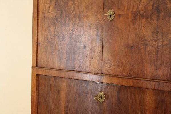 Antique Secretaire in Solid Oak and Walnut-BZF-1291810