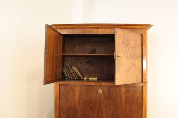 Antique Secretaire in Solid Oak and Walnut-BZF-1291810