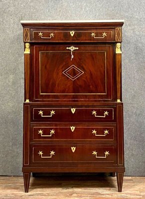 Antique Secretary in Mahogany, 1800-MWB-1769785