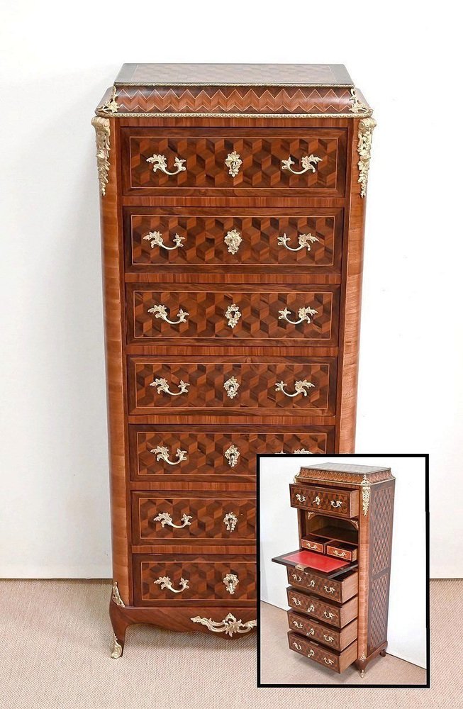 Antique Secretary in Precious Wood