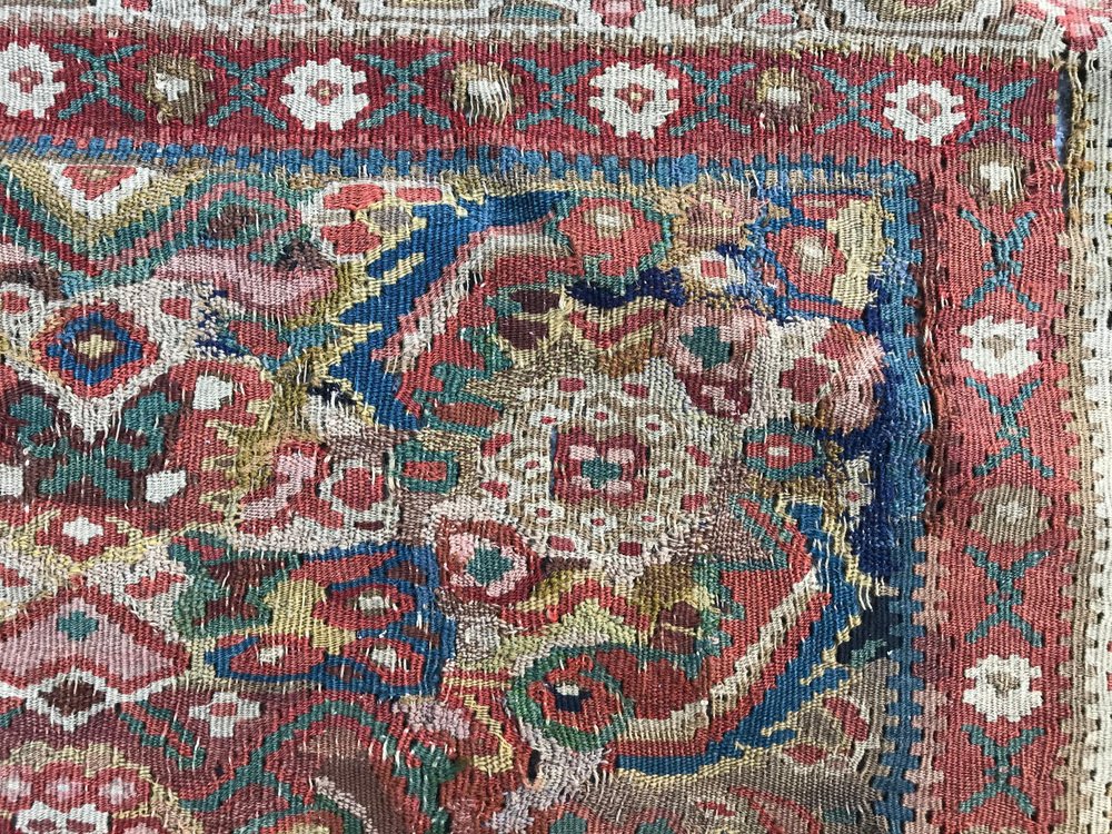 Antique Senneh Kilim, 1890s