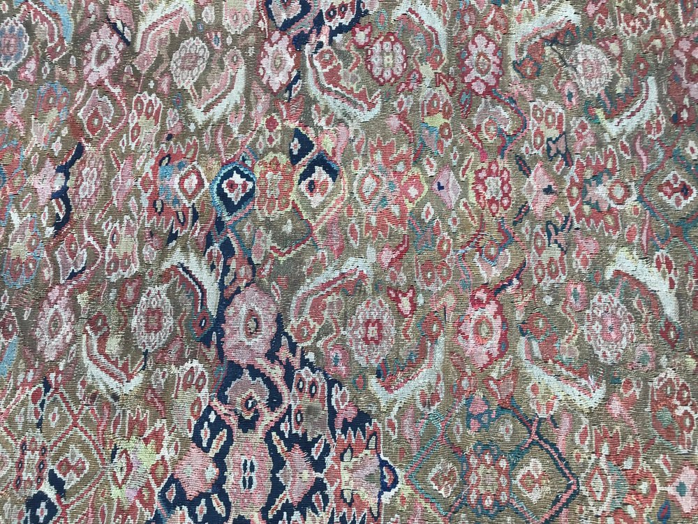 Antique Senneh Kilim, 1890s