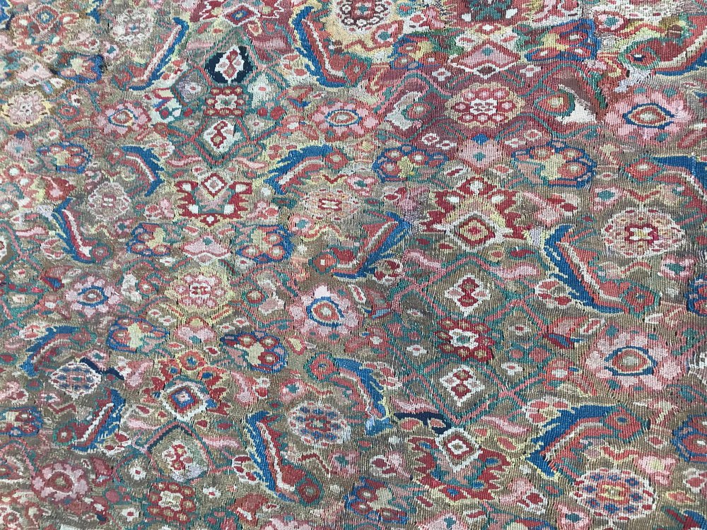 Antique Senneh Kilim, 1890s