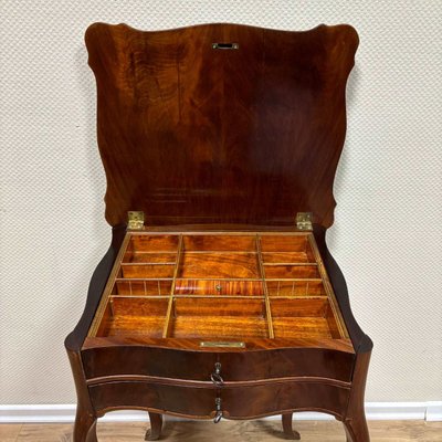 Antique Sewing Table in Mahogany, France, 1870s-ALF-2033607