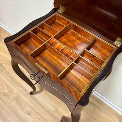 Antique Sewing Table in Mahogany, France, 1870s-ALF-2033607