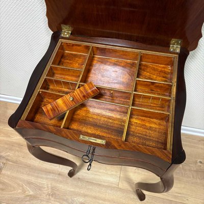 Antique Sewing Table in Mahogany, France, 1870s-ALF-2033607