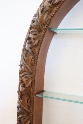 Antique Shelves with Carved Walnut Frame, 1850s-DCO-1033588