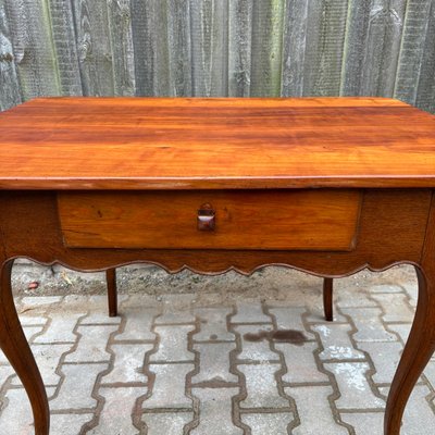 Antique Side Table in Cherry & Oak, France-ALF-2033625