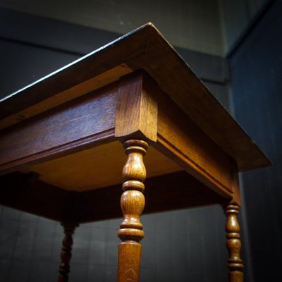 Antique Side Table in Inlaid Wood-IA-1412495