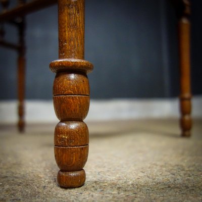 Antique Side Table in Inlaid Wood-IA-1412495