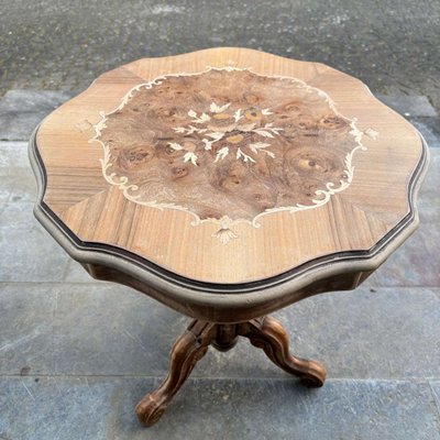 Antique Side Table in Rosewood & Inlay-ALF-2033482