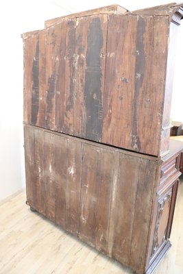 Antique Sideboard in Solid Walnut with Plate Rack, 1680s-DCO-1352045