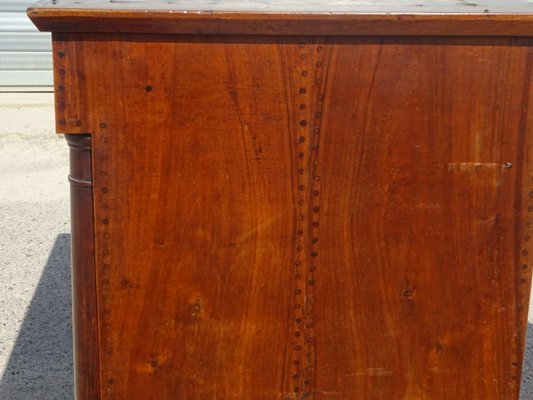 Antique Sideboard with Diamond-Shaped Wood Marquetry Top-ABK-2032053