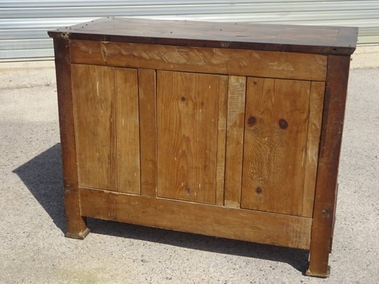 Antique Sideboard with Diamond-Shaped Wood Marquetry Top-ABK-2032053