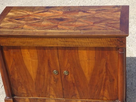 Antique Sideboard with Diamond-Shaped Wood Marquetry Top-ABK-2032053