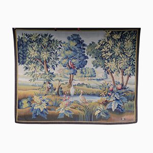 Antique Silk Aubosson Wall Tapestry, France, Late 19th Century-FLW-1756314