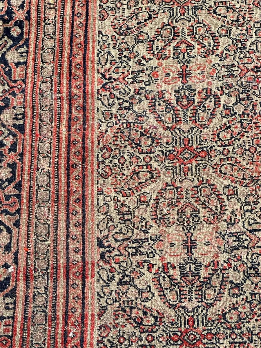 Antique Silk Foundation Seneh Rug, 1890s