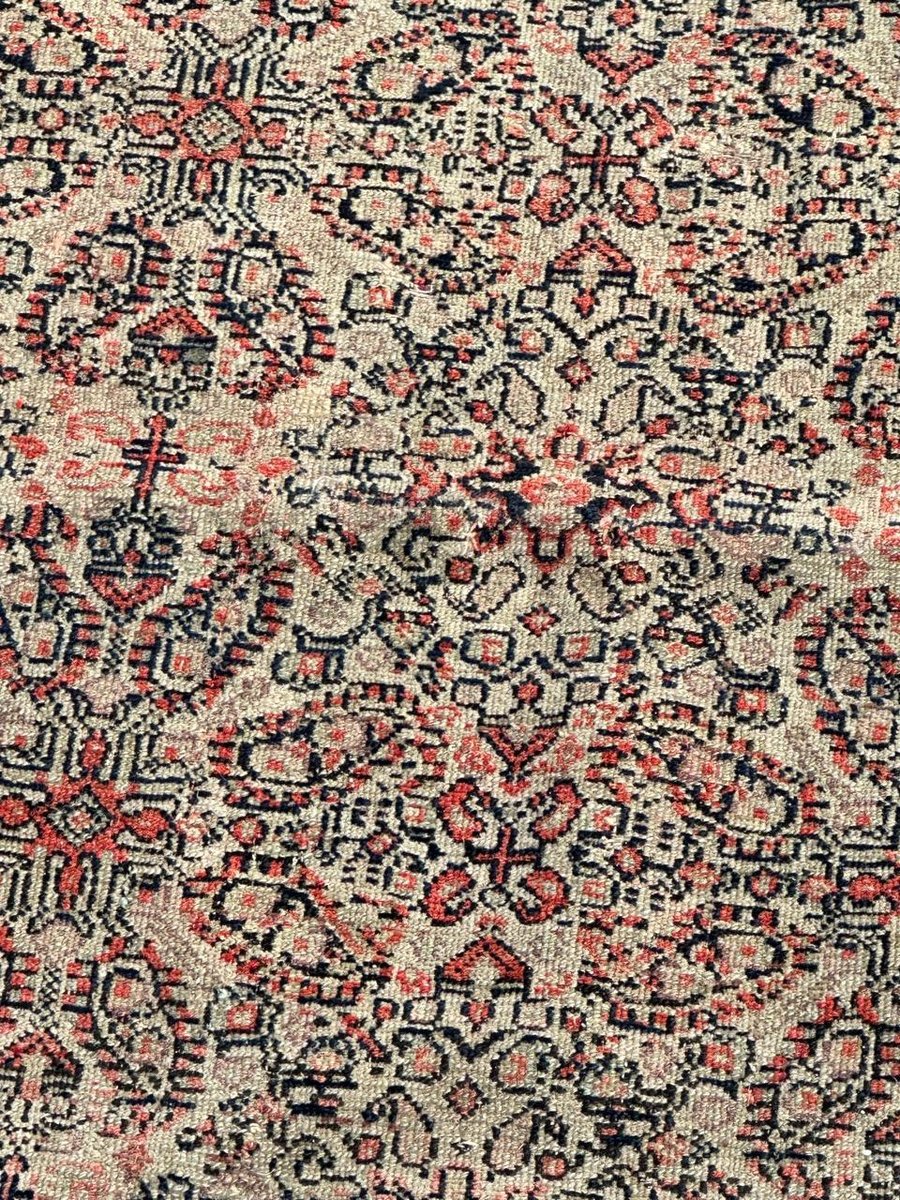 Antique Silk Foundation Seneh Rug, 1890s