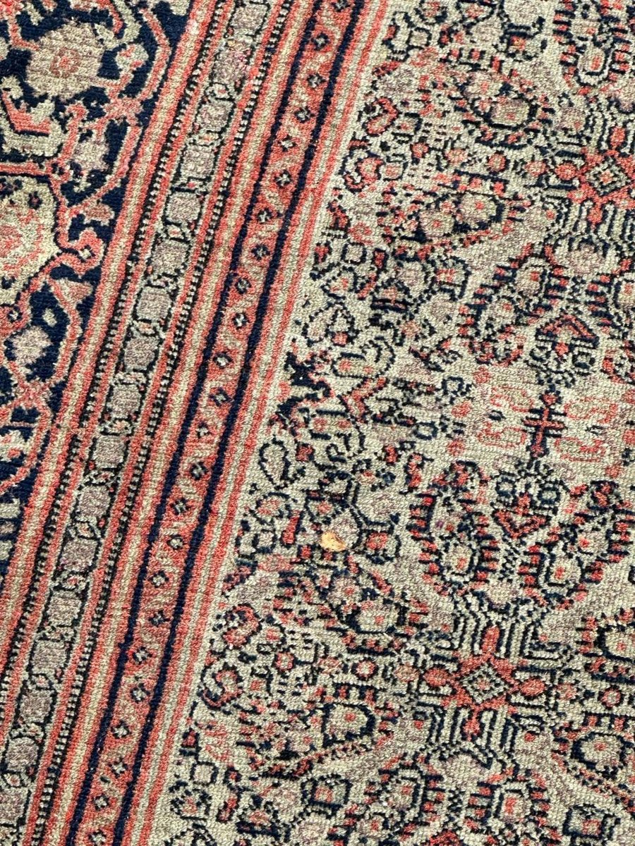 Antique Silk Foundation Seneh Rug, 1890s