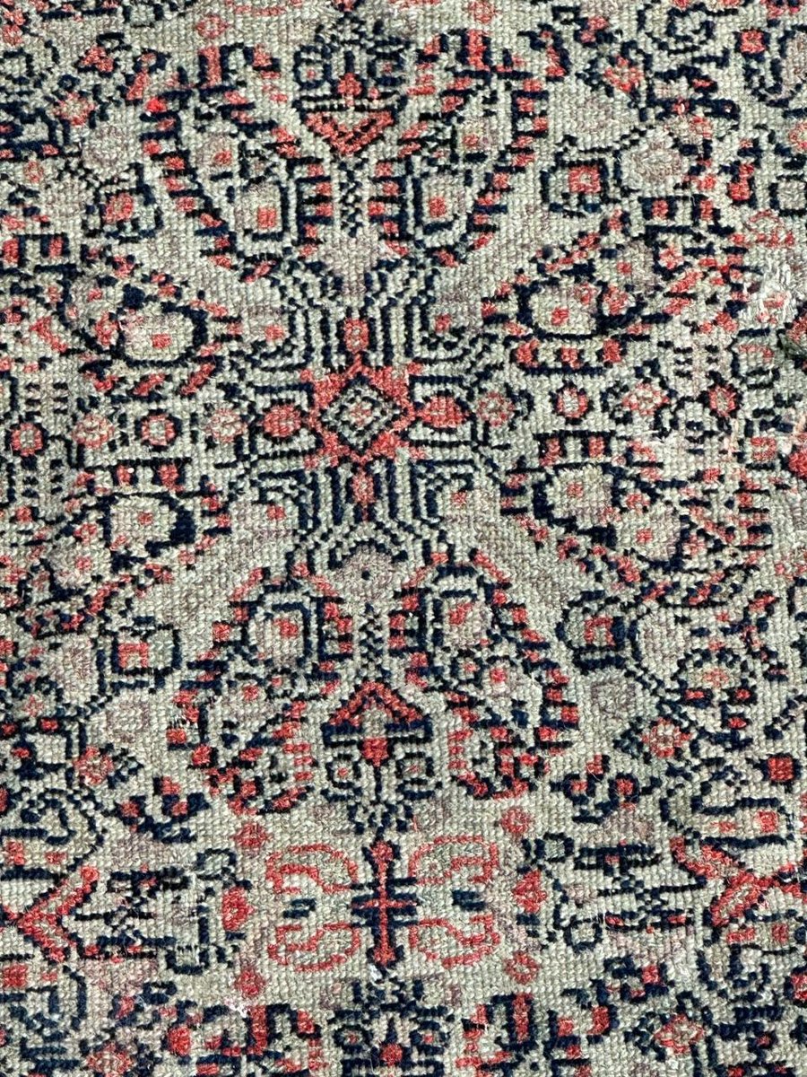 Antique Silk Foundation Seneh Rug, 1890s