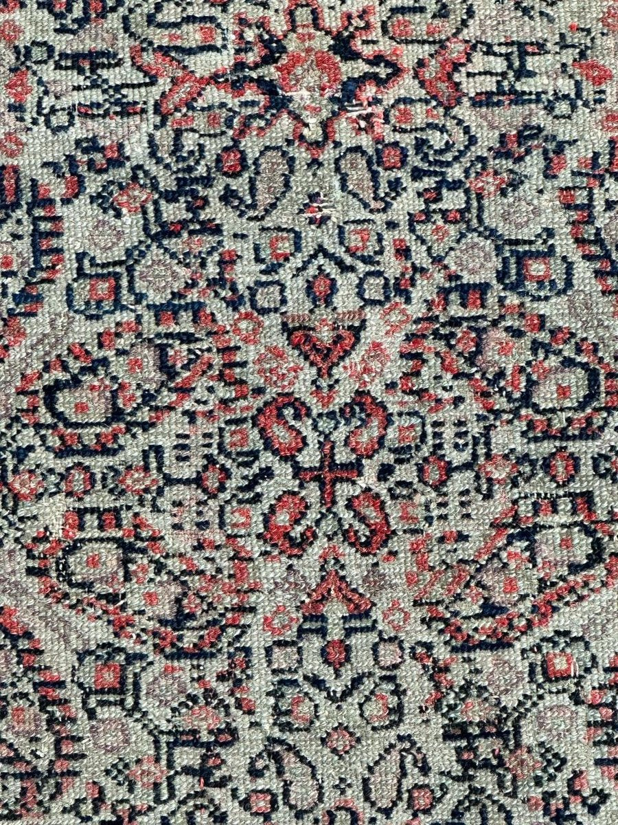 Antique Silk Foundation Seneh Rug, 1890s